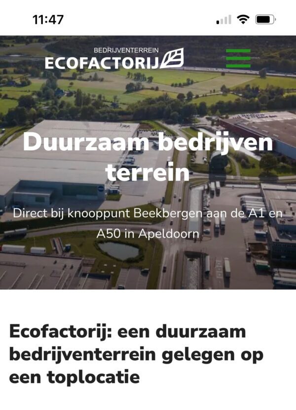 Nieuwe website Ecofactorij!